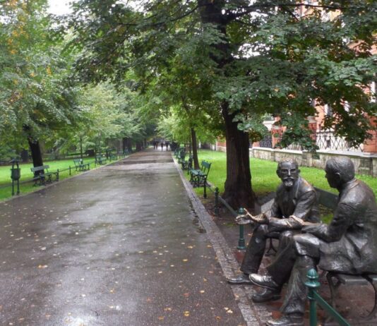 История городского парка Краковские Планты